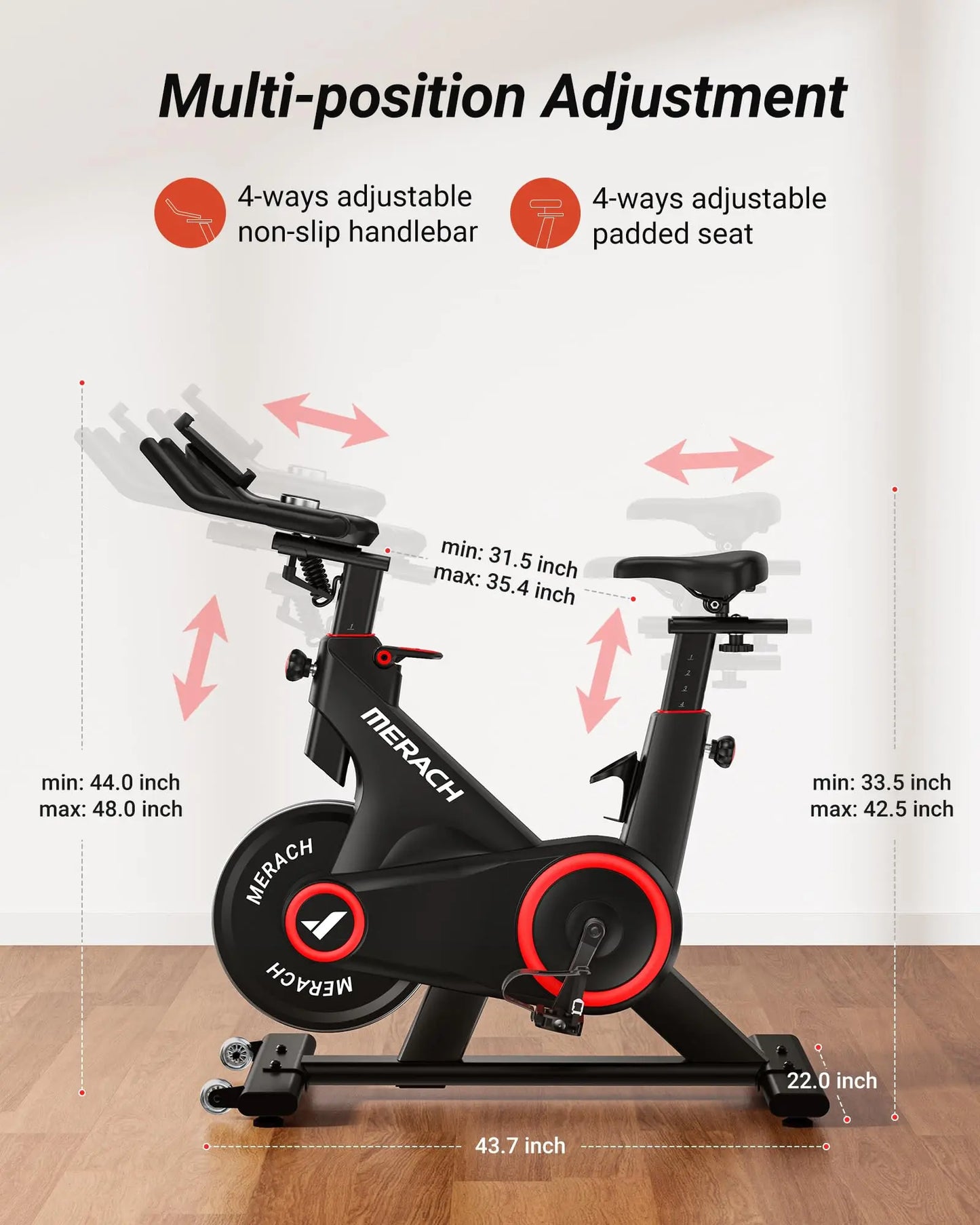 Auto Resistance Bluetooth Stationary Bike