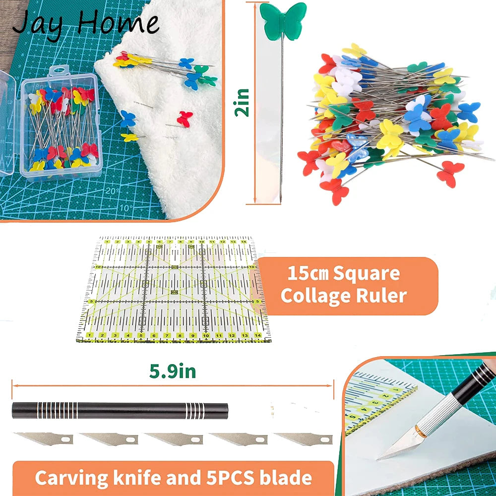 42PCS Rotary Fabric Cutter Set
