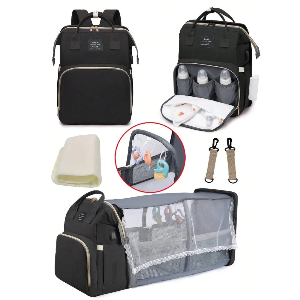 1pc Baby Diaper Bag Backpack with Changing Station