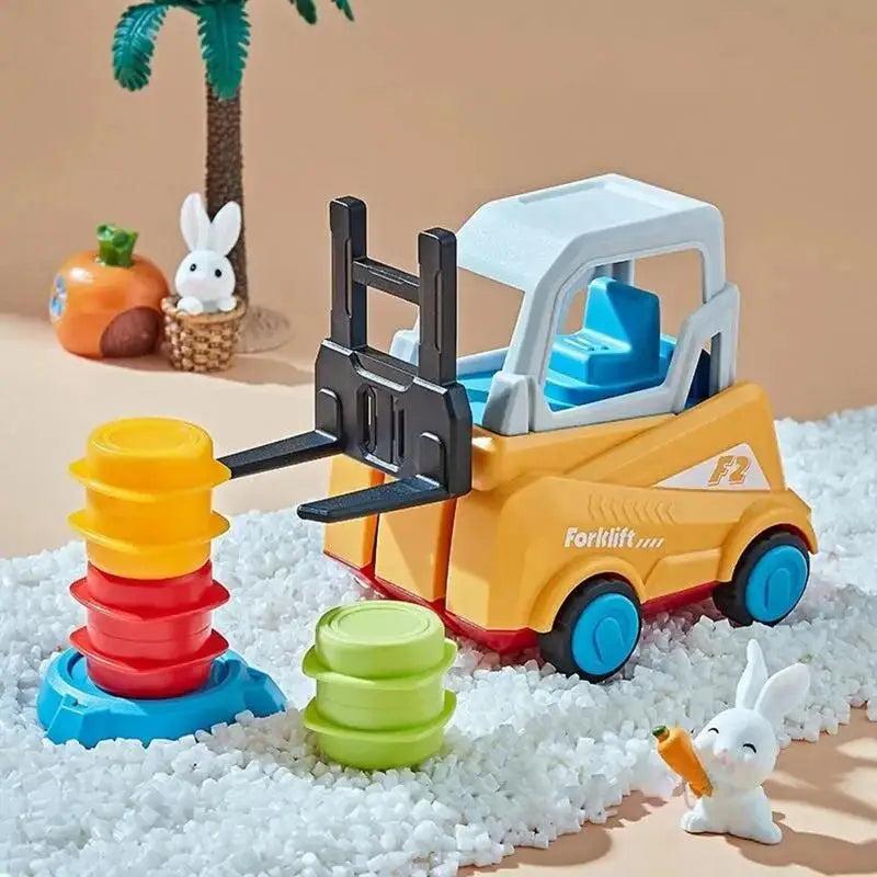 Construction Toy Stacking Educational Forklift Game