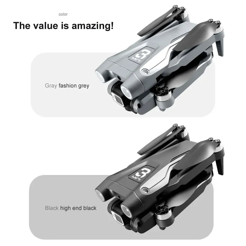 RC GPS Drone HD Dual Camera Obstacle Avoidance Foldable Quadcopter