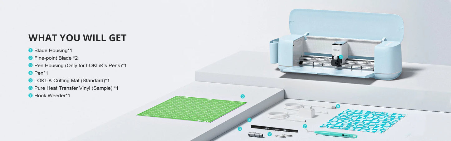 Vinyl Cutter Machine for all Crafts Compatible with iOS Android Windows Mac