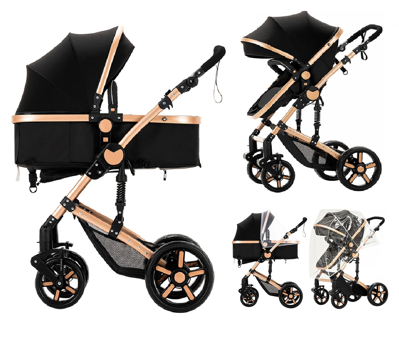 Lightweight Baby Stroller 2 in 1 Stroller And Car Seat
