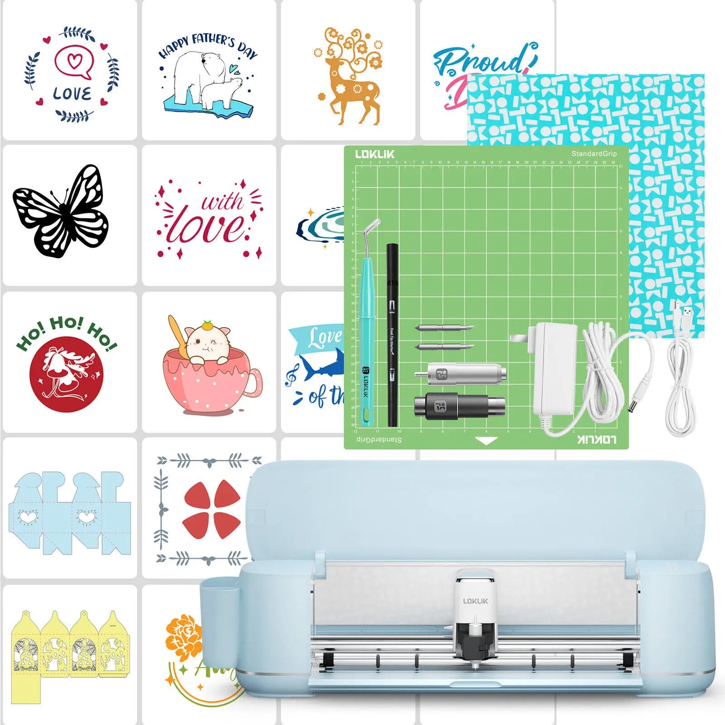 Vinyl Cutter Machine for all Crafts Compatible with iOS Android Windows Mac