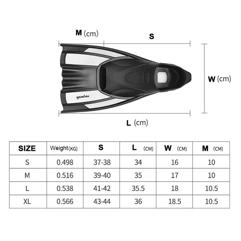 Swimming Diving Snorkeling Fins