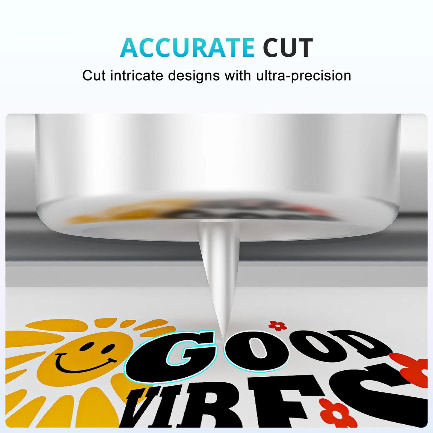 Vinyl Cutter Machine for all Crafts Compatible with iOS Android Windows Mac