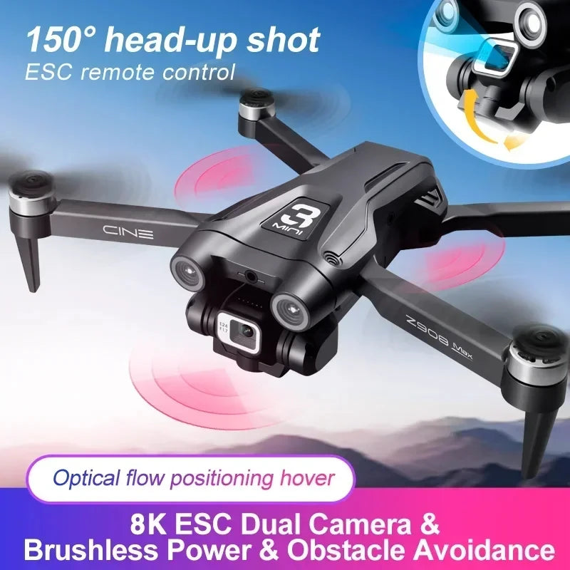 RC GPS Drone HD Dual Camera Obstacle Avoidance Foldable Quadcopter