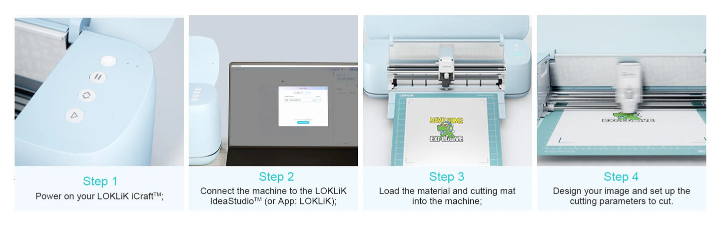 Vinyl Cutter Machine for all Crafts Compatible with iOS Android Windows Mac