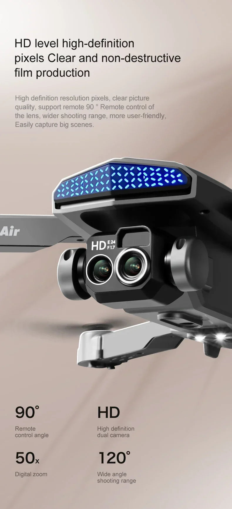 8K Drone HD Dual Camera Obstacle Avoidance WIFI