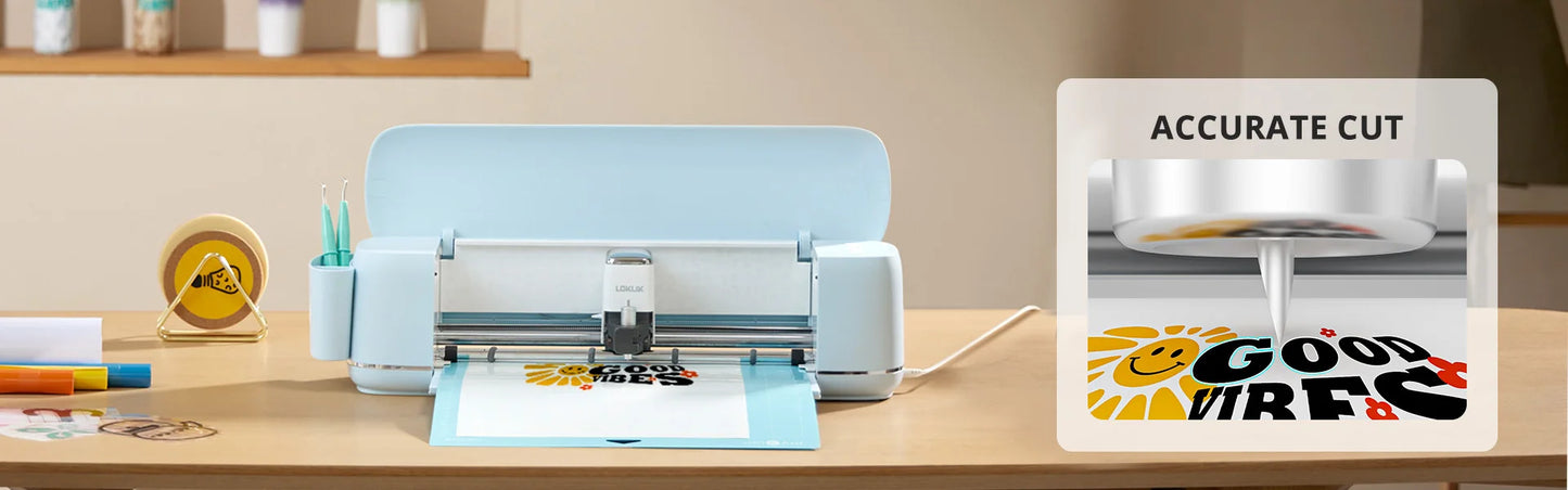 Vinyl Cutter Machine for all Crafts Compatible with iOS Android Windows Mac