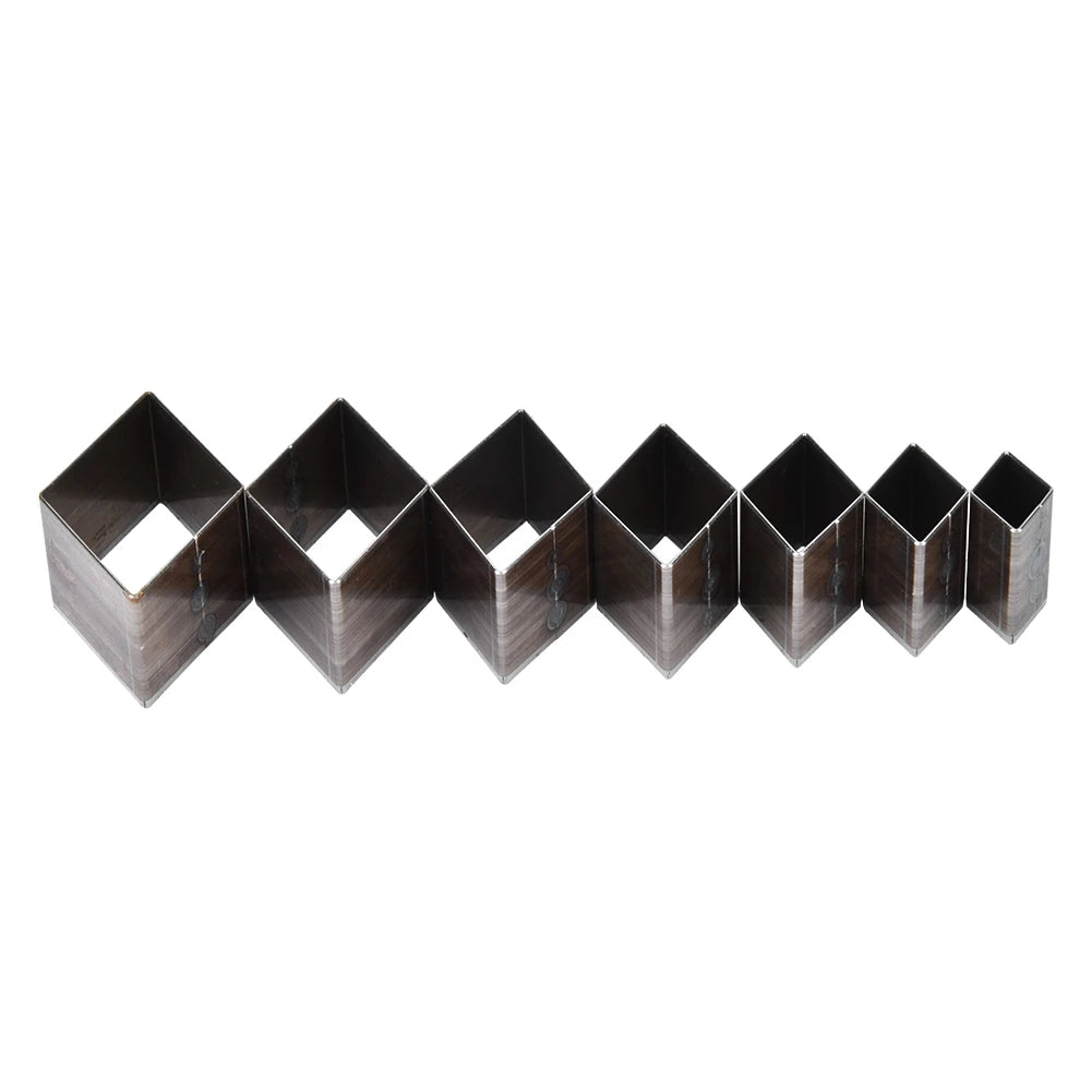 7Pcs 20-50mm Leather Diamond Shape Cutting Mold