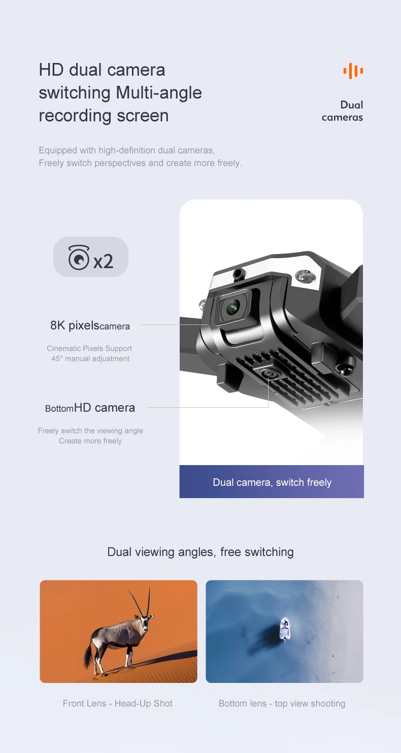 GPS Drone 5G 8K HD Aerial Photography Omnidirectional Obstacle Avoidance