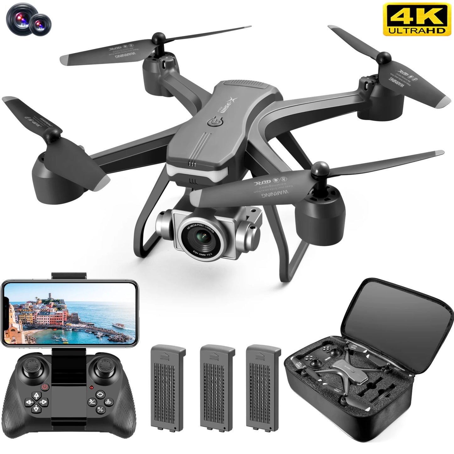 4DRC V14 Drone Dual Camera WIFI, RC Helicopter