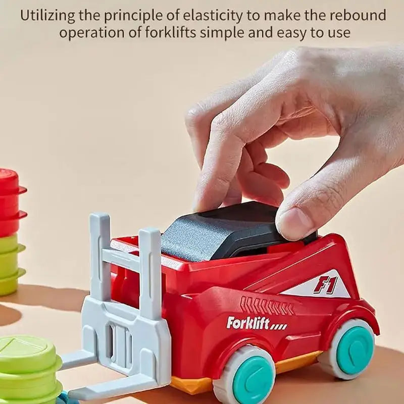 Construction Toy Stacking Educational Forklift Game