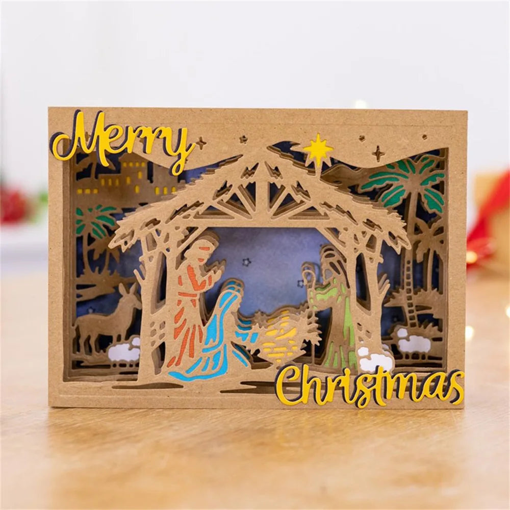 Christmas Elements Metal Cutting Dies For Scrapbooking