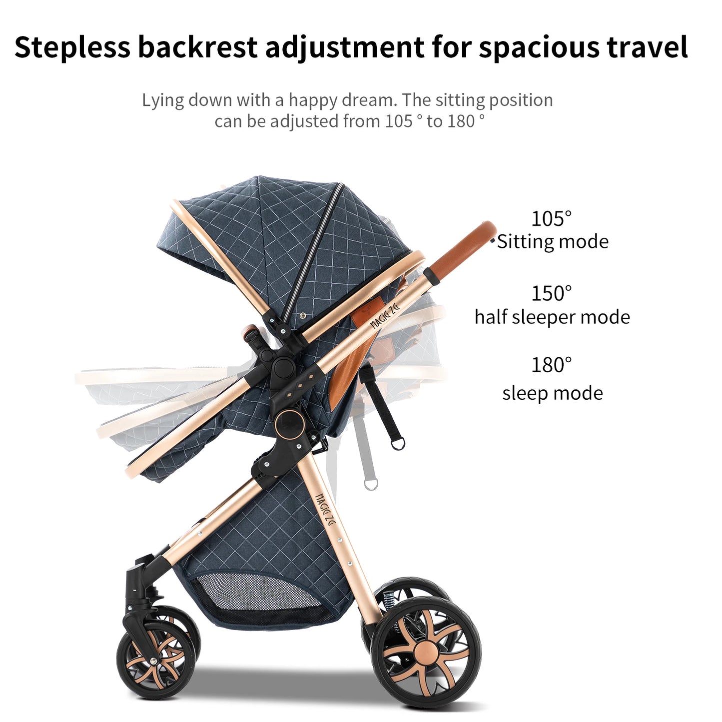 Luxury 3 in 1Baby Stroller