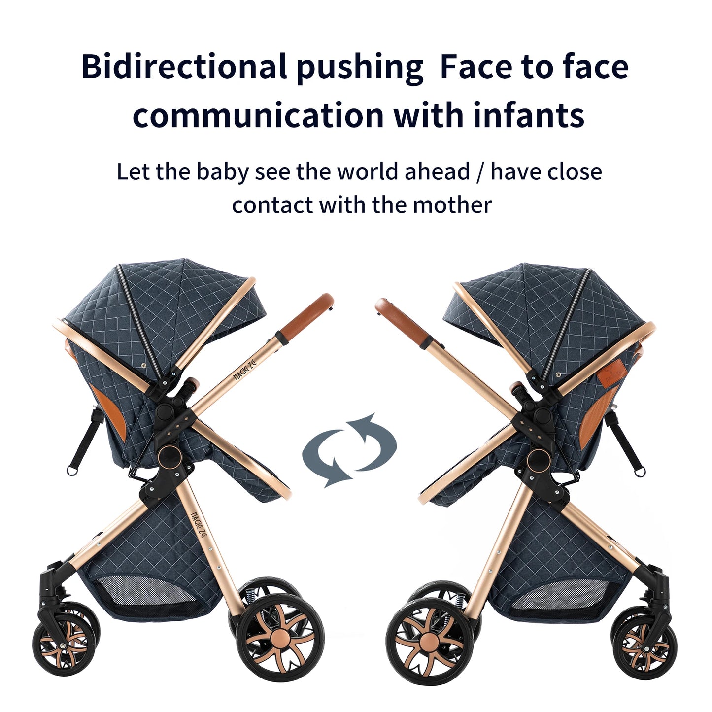 Luxury 3 in 1Baby Stroller