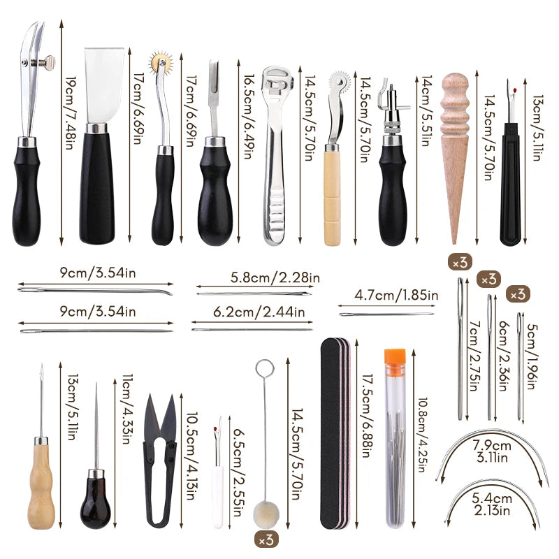 Professional Leather Craft Tool Kit