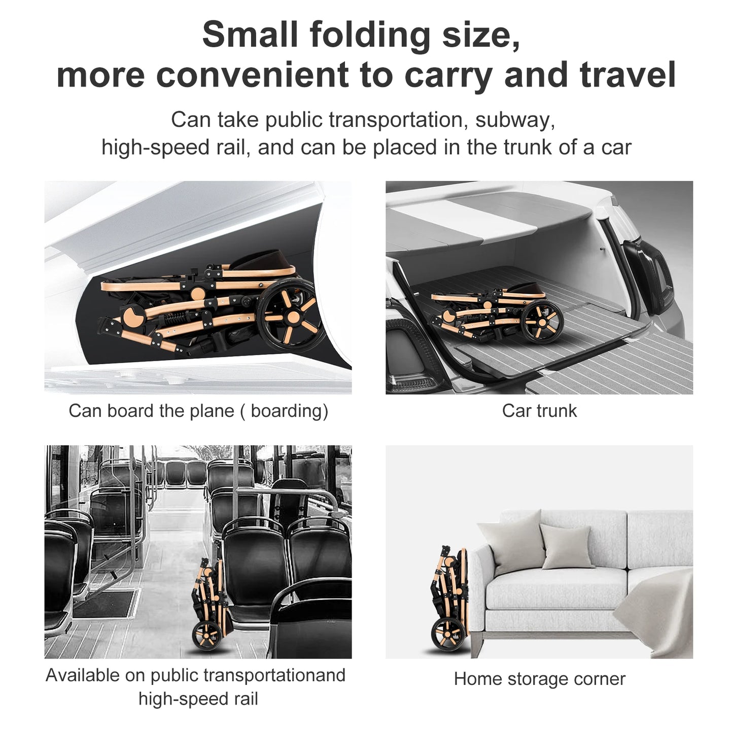 Lightweight Baby Stroller 2 in 1 Stroller And Car Seat