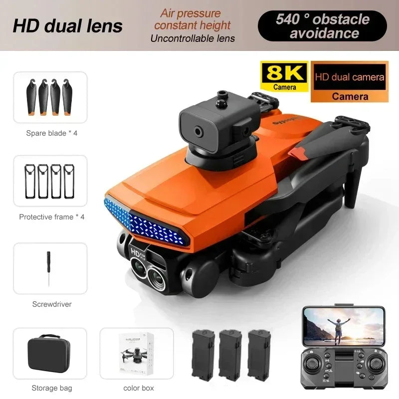 8K Drone HD Dual Camera Obstacle Avoidance WIFI