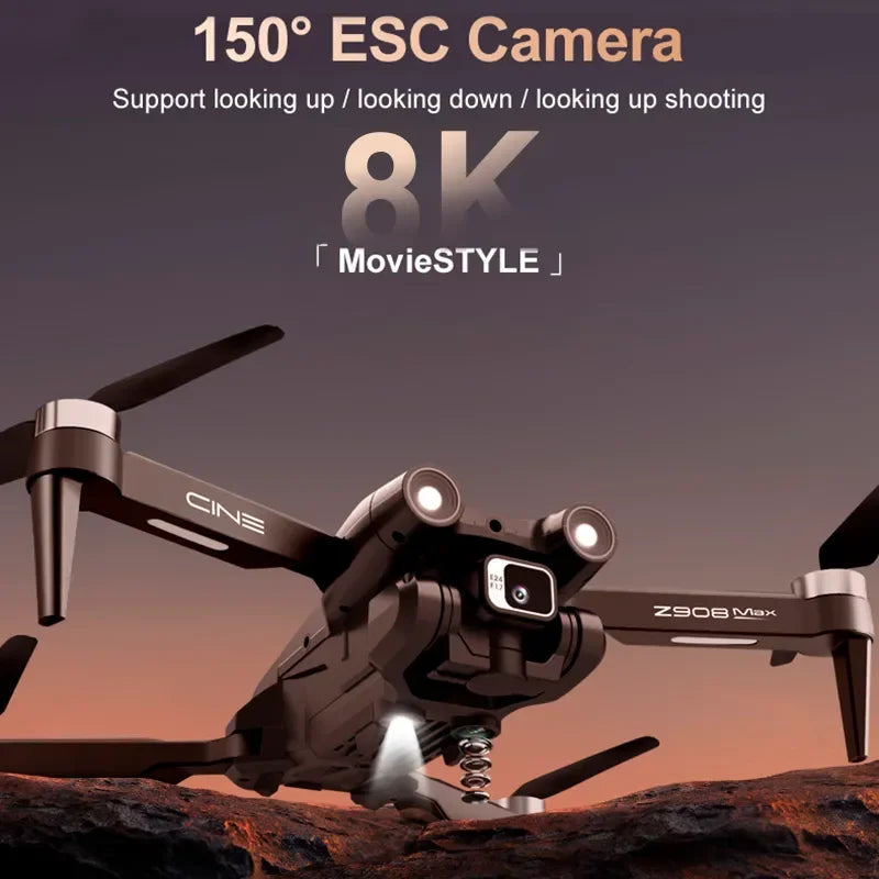 RC GPS Drone HD Dual Camera Obstacle Avoidance Foldable Quadcopter