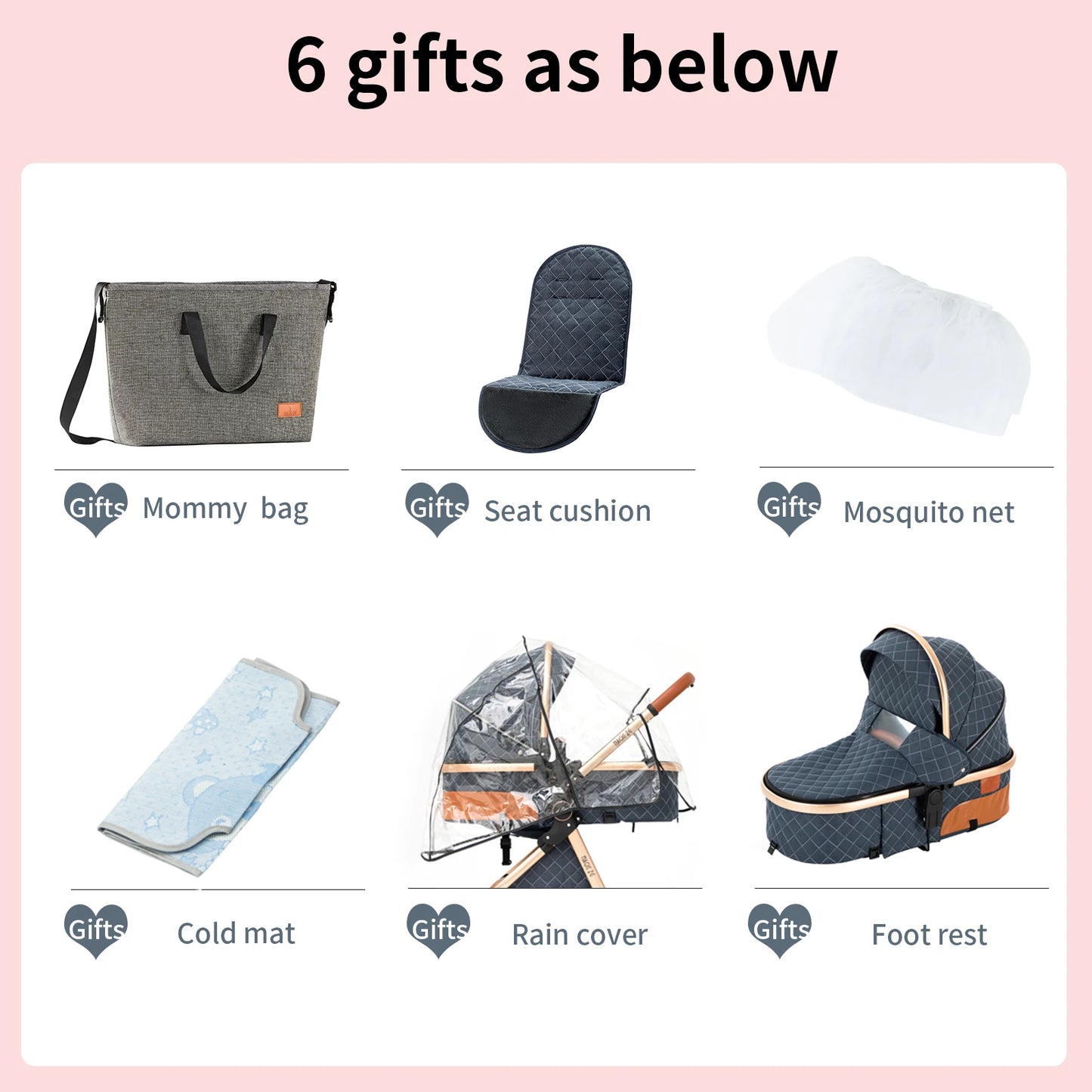 Luxury 3 in 1Baby Stroller