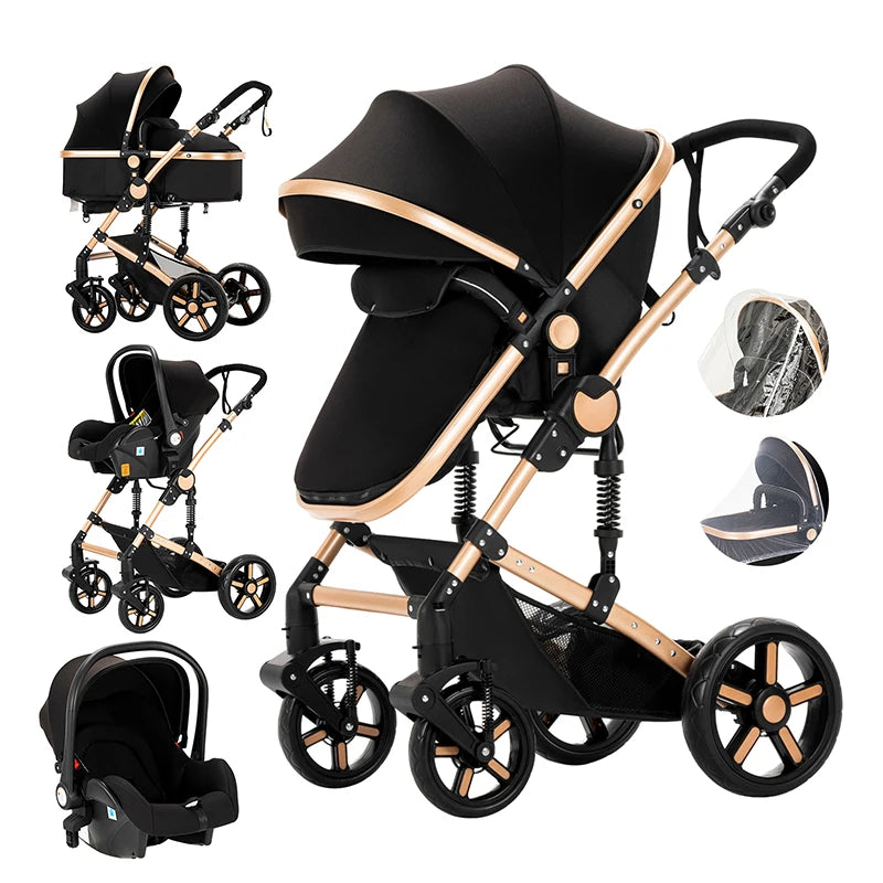 Lightweight Baby Stroller 2 in 1 Stroller And Car Seat