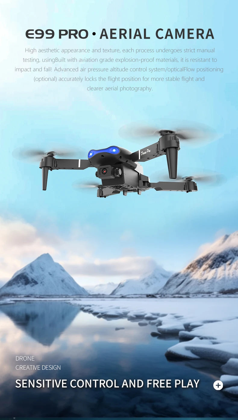 Pro RC Drone Wide Angle Dual HD Camera WIFI