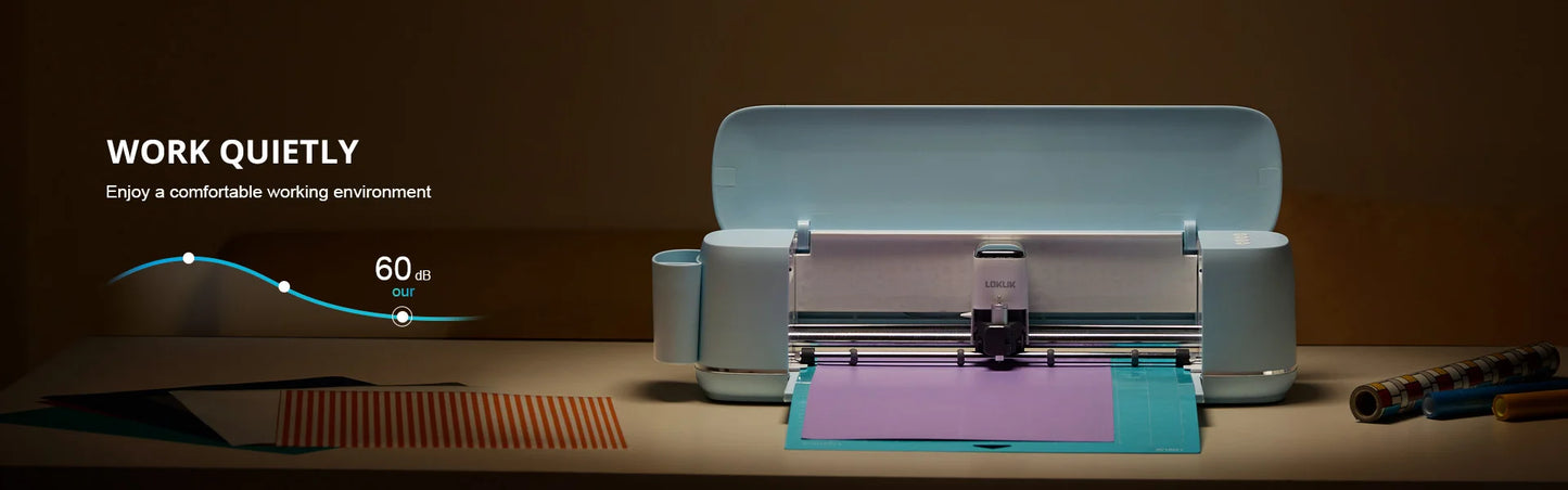 Vinyl Cutter Machine for all Crafts Compatible with iOS Android Windows Mac