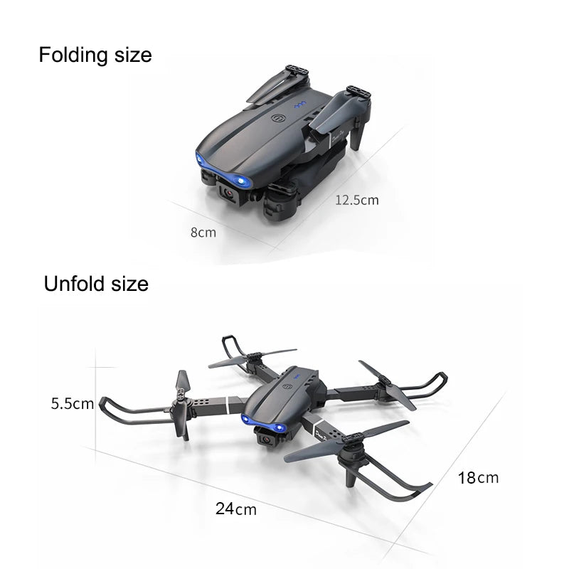 Pro RC Drone Wide Angle Dual HD Camera WIFI