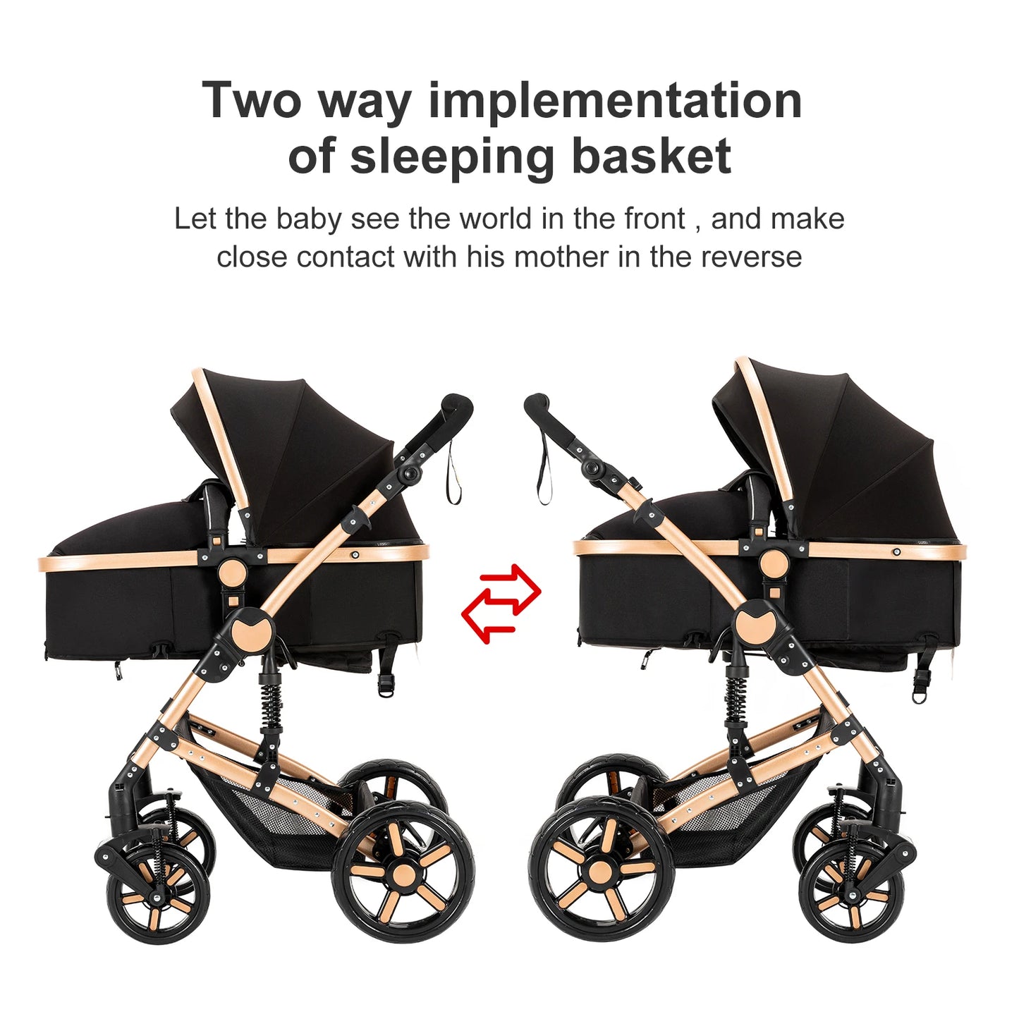 Lightweight Baby Stroller 2 in 1 Stroller And Car Seat