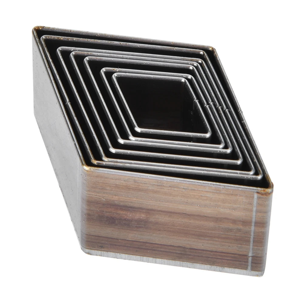 7Pcs 20-50mm Leather Diamond Shape Cutting Mold