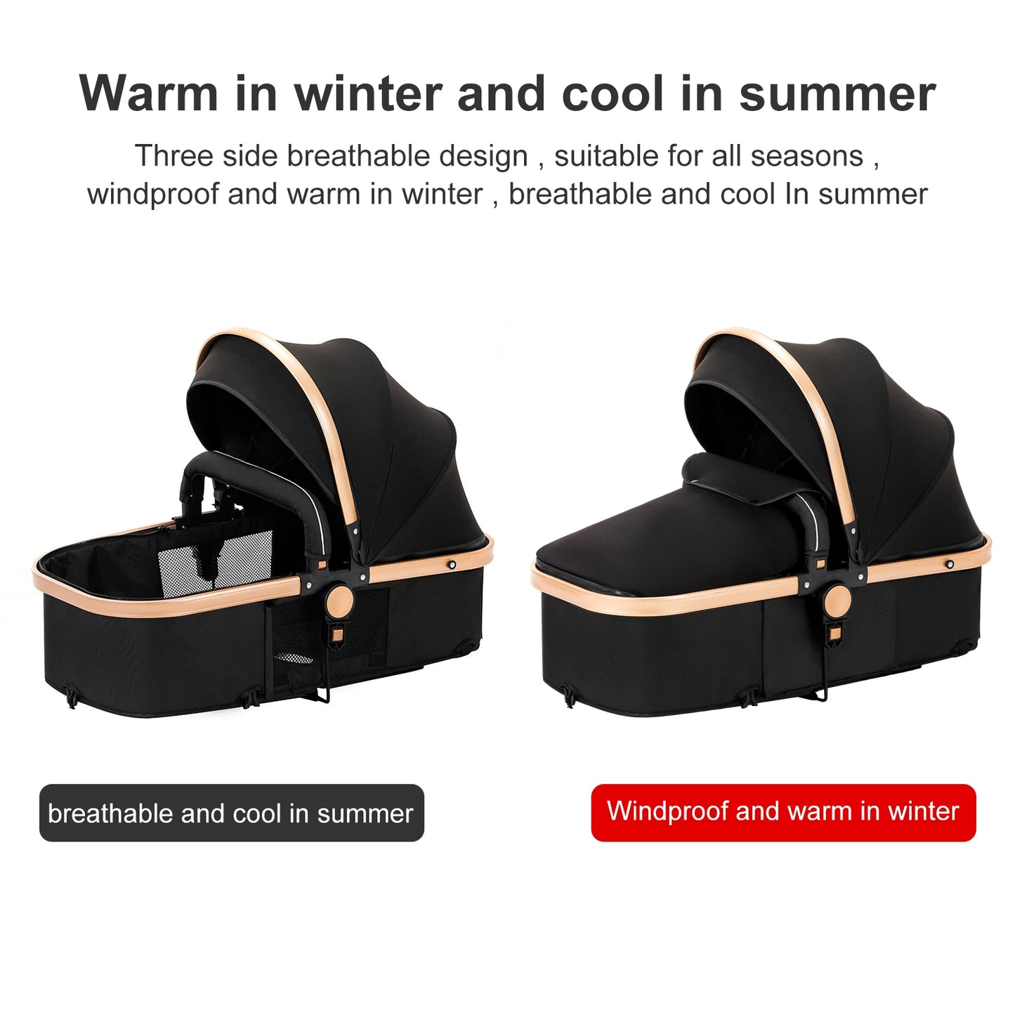 Lightweight Baby Stroller 2 in 1 Stroller And Car Seat