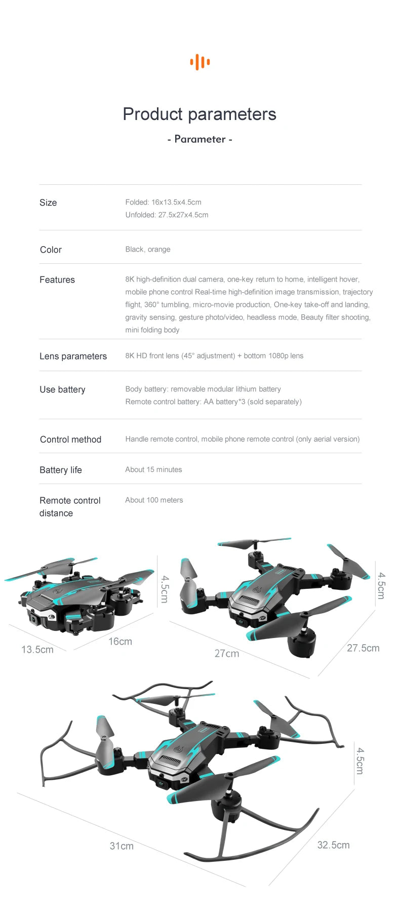 GPS Drone 5G 8K HD Aerial Photography Omnidirectional Obstacle Avoidance