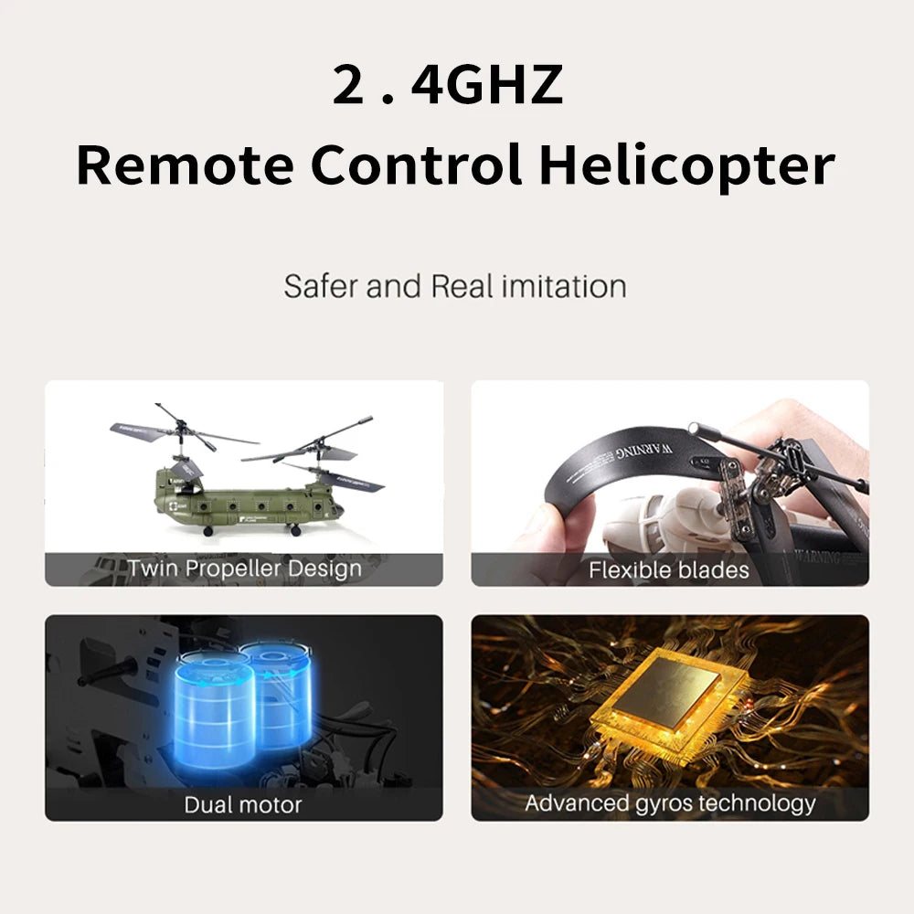 Remote Control Military Transport Helicopter
