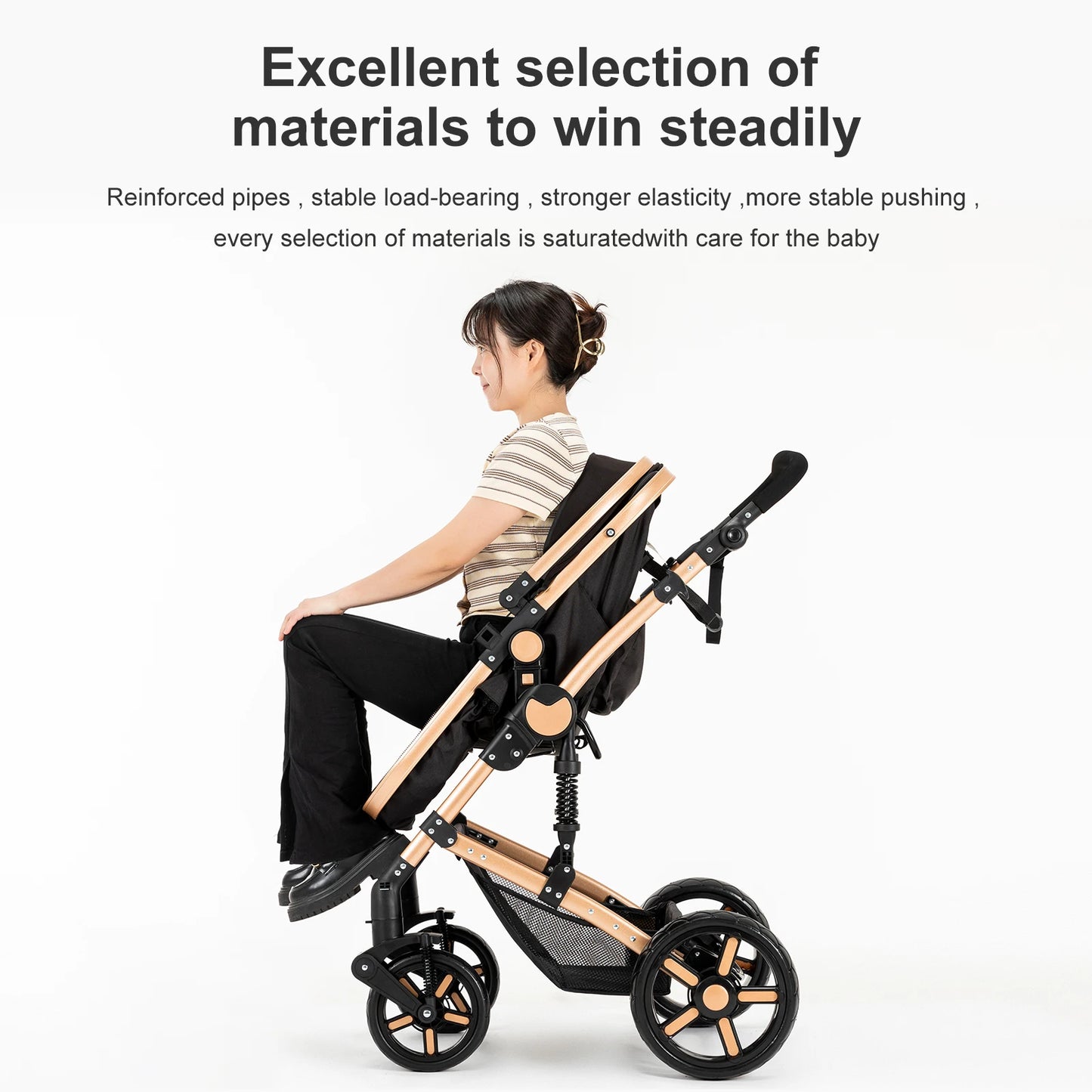 Lightweight Baby Stroller 2 in 1 Stroller And Car Seat
