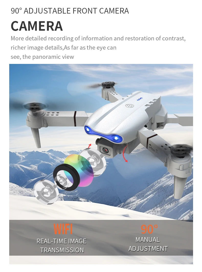 Pro RC Drone Wide Angle Dual HD Camera WIFI