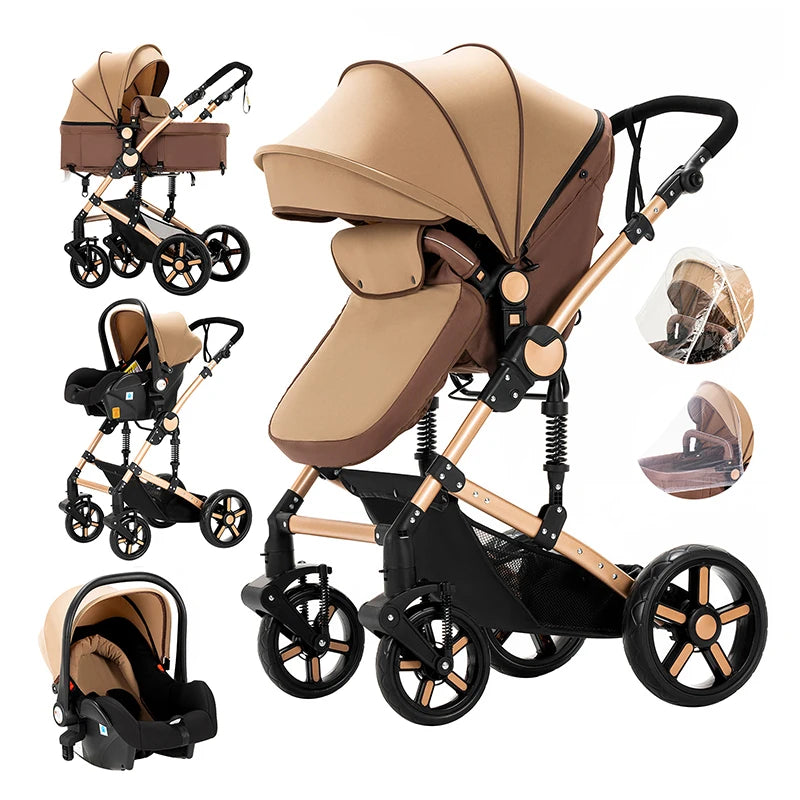 Lightweight Baby Stroller 2 in 1 Stroller And Car Seat