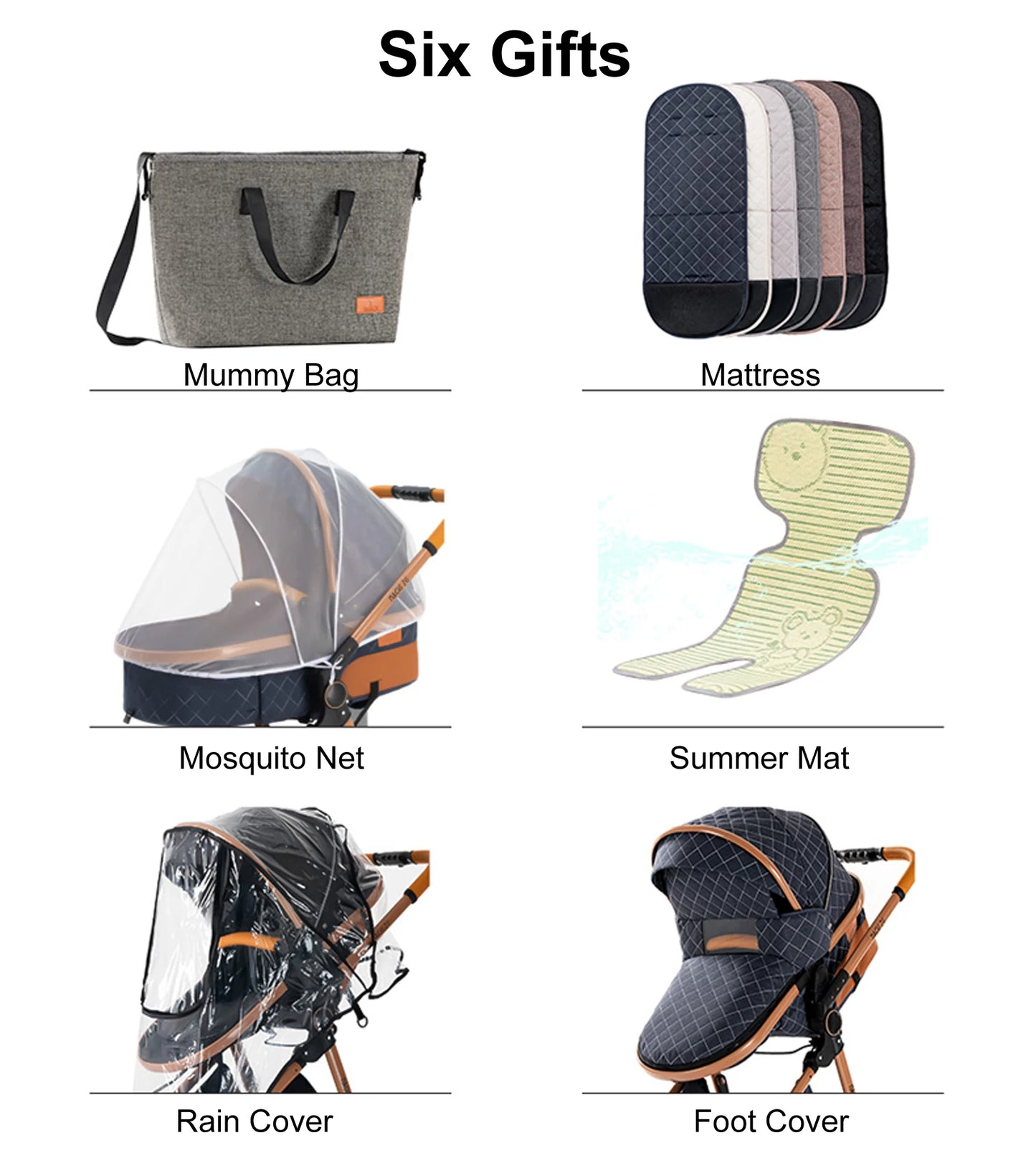 Luxury 3 in 1Baby Stroller