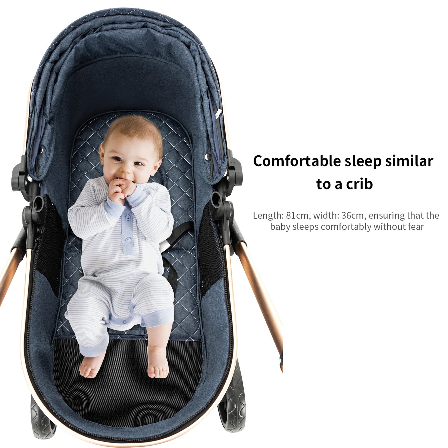 Luxury 3 in 1Baby Stroller