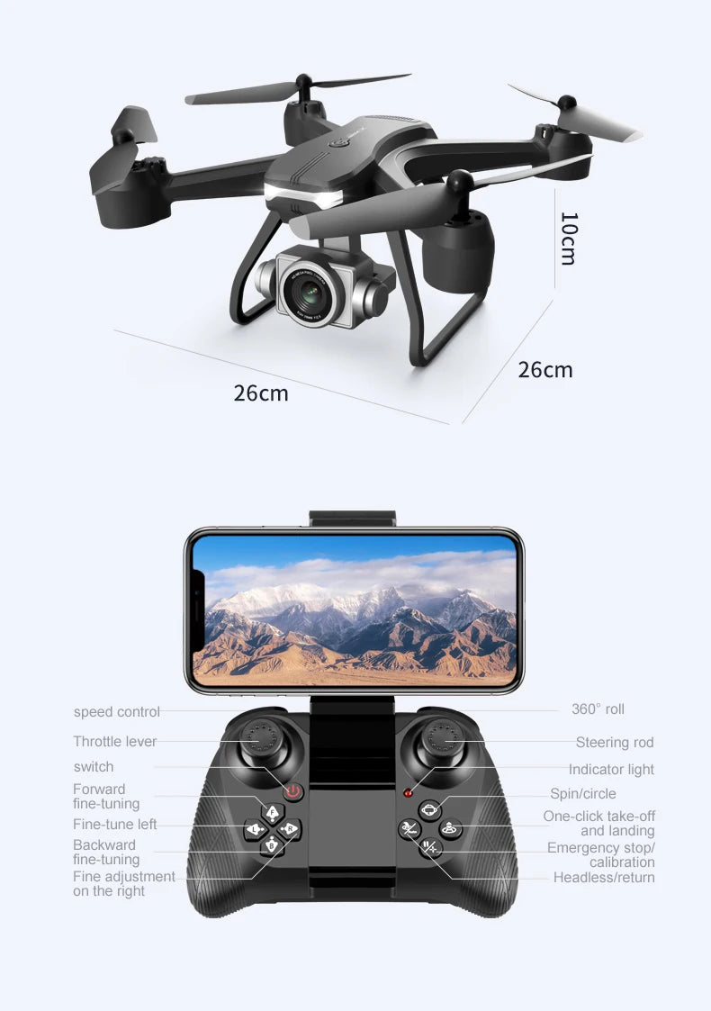 4DRC V14 Drone Dual Camera WIFI, RC Helicopter