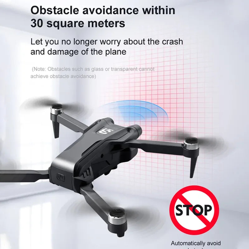 RC GPS Drone HD Dual Camera Obstacle Avoidance Foldable Quadcopter