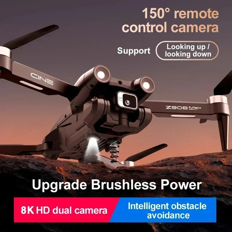 RC GPS Drone HD Dual Camera Obstacle Avoidance Foldable Quadcopter