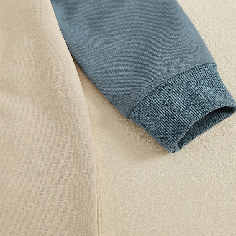 Newborn Golf Cart Embroidery Long Sleeve Crew Neck Full Length Jumpsuit