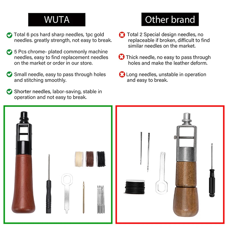 Leather Stitching Awl Thread Kit