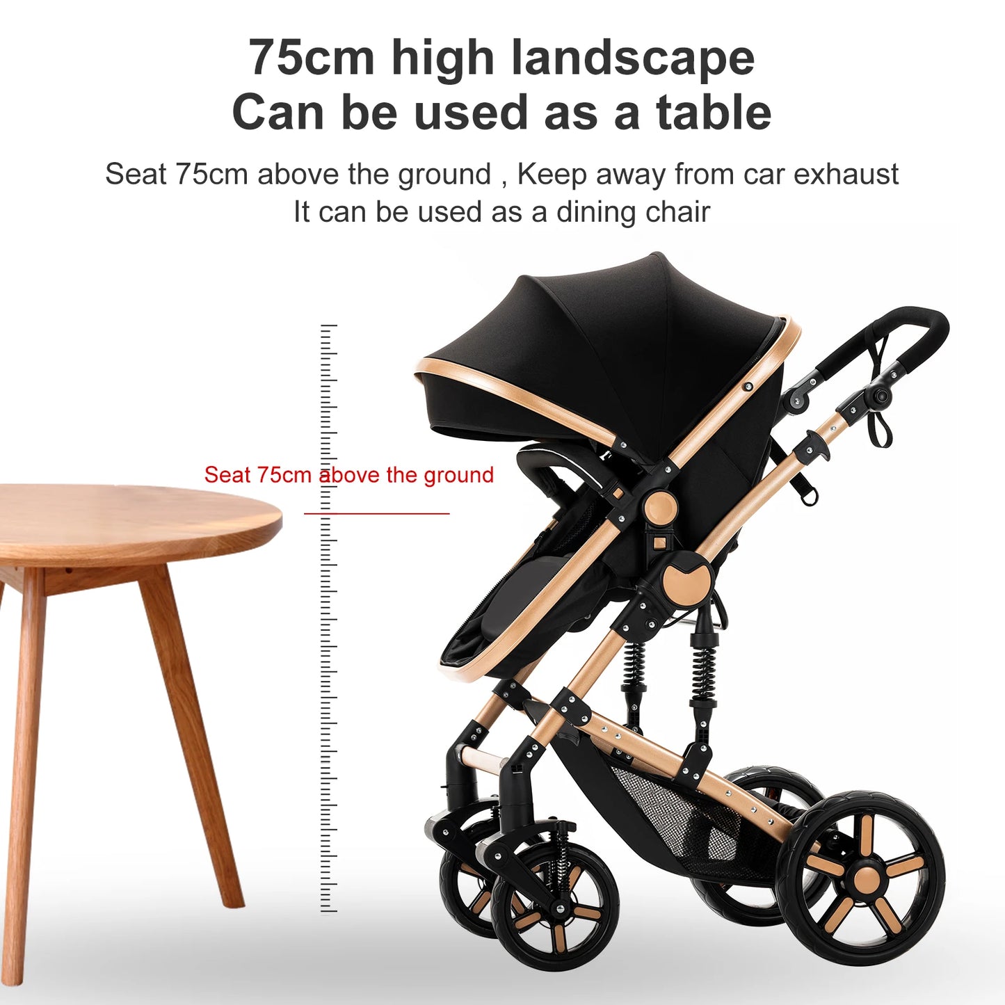 Lightweight Baby Stroller 2 in 1 Stroller And Car Seat