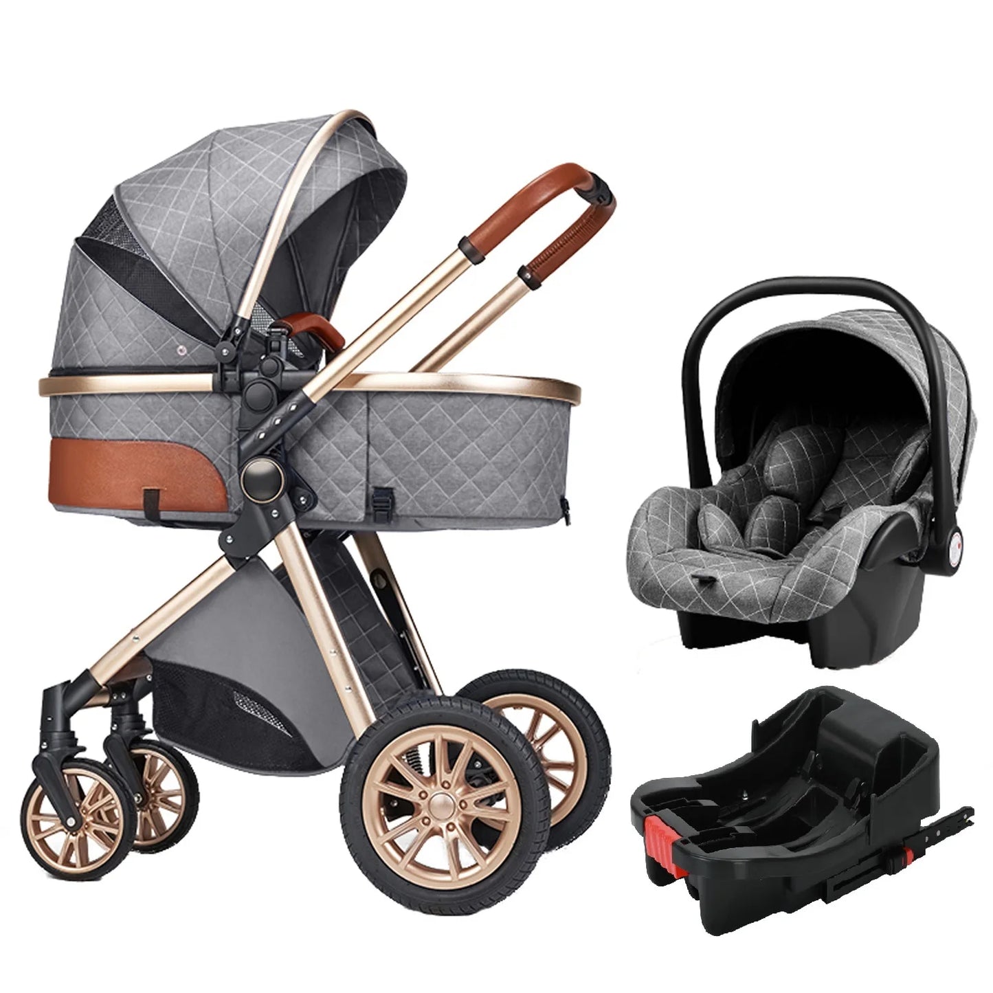 Luxury 3 in 1Baby Stroller