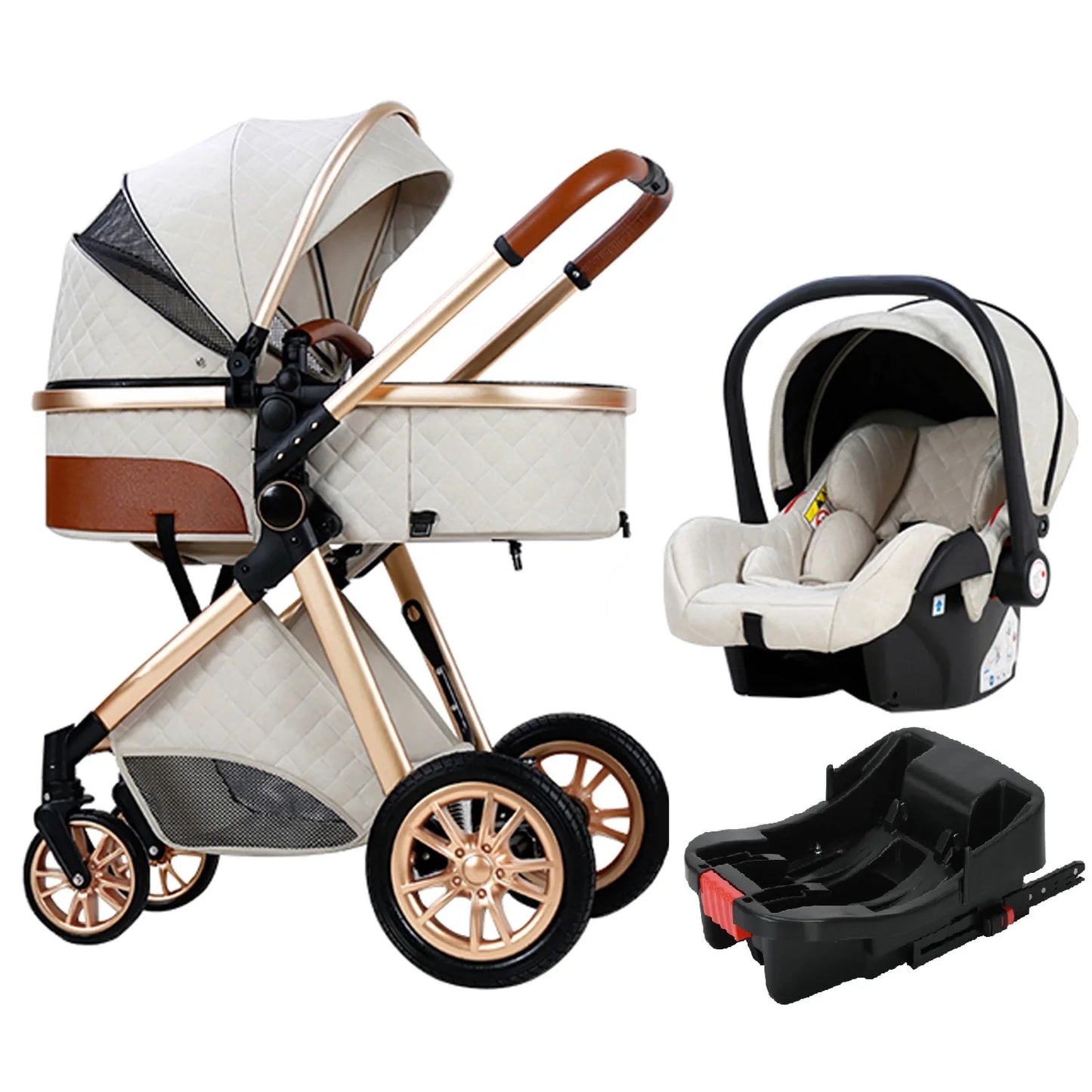Luxury 3 in 1Baby Stroller