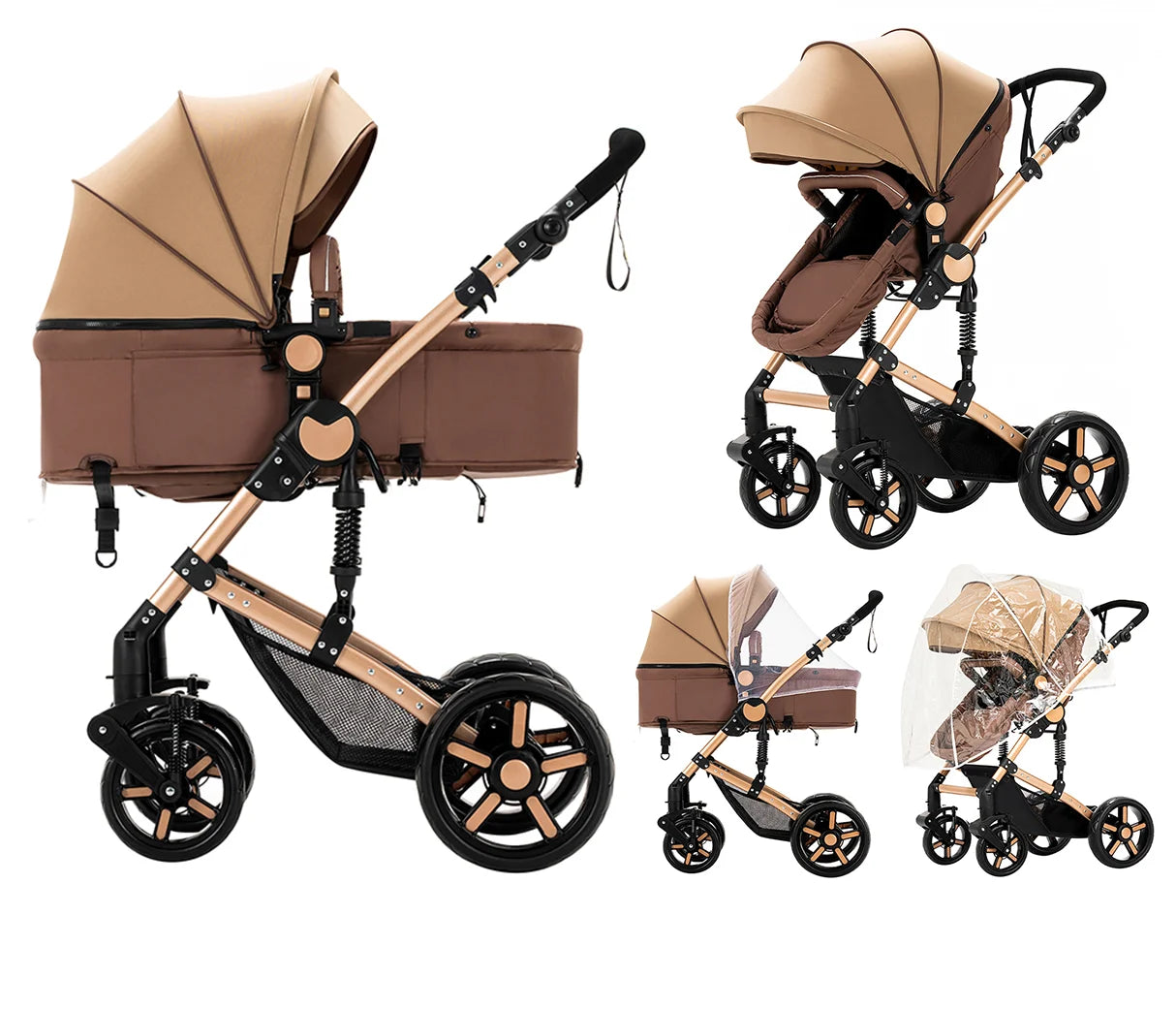 Lightweight Baby Stroller 2 in 1 Stroller And Car Seat