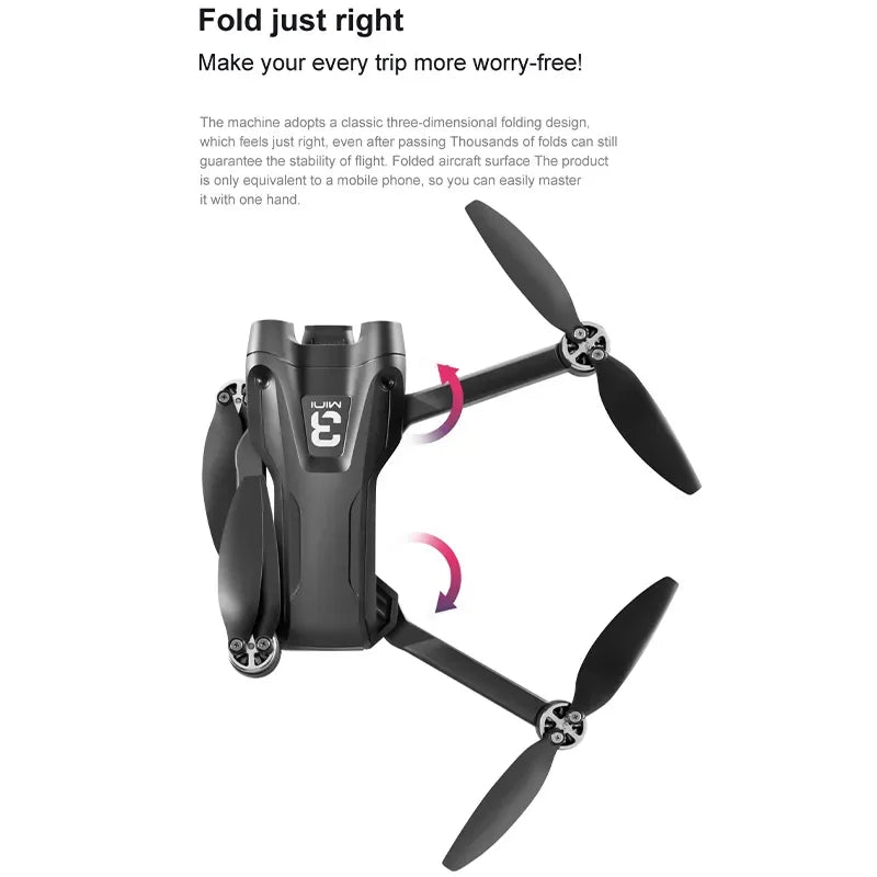 RC GPS Drone HD Dual Camera Obstacle Avoidance Foldable Quadcopter